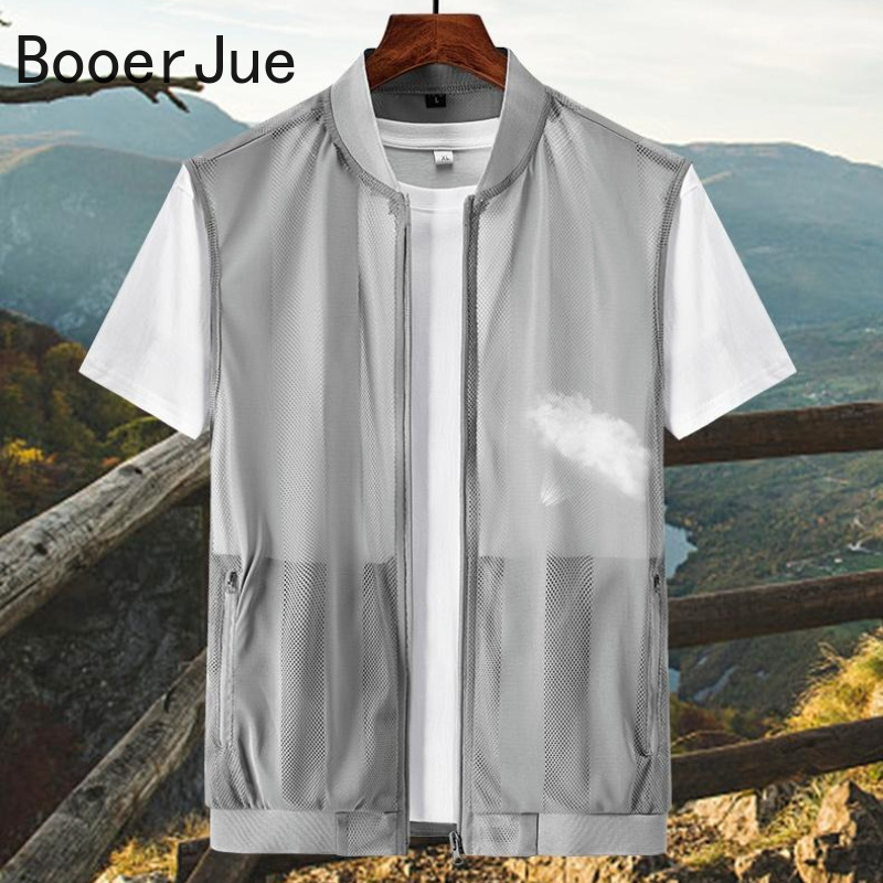 Fishing Vest Jacket - Męska kamizelka siatkowa na lato, oddychająca,