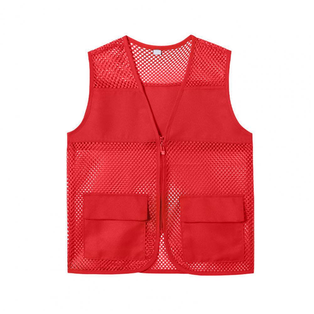 Fishing Vest Jacket - Kamizelka wędkarska z wycięciami, zapinana na