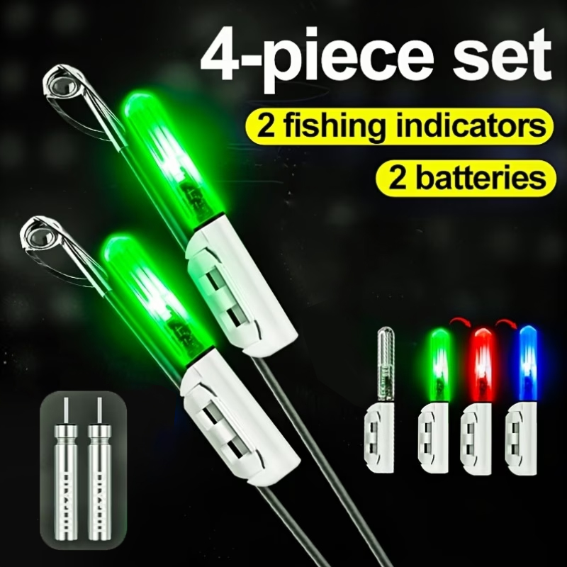 Ice Fishing Tip Up - 4 szt. - Zestaw świateł na