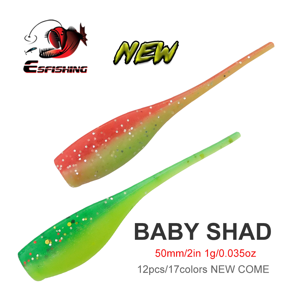 Fishing Equipment Ebay - ESFISHING Baby Shad 50mm Miękka Przynęta