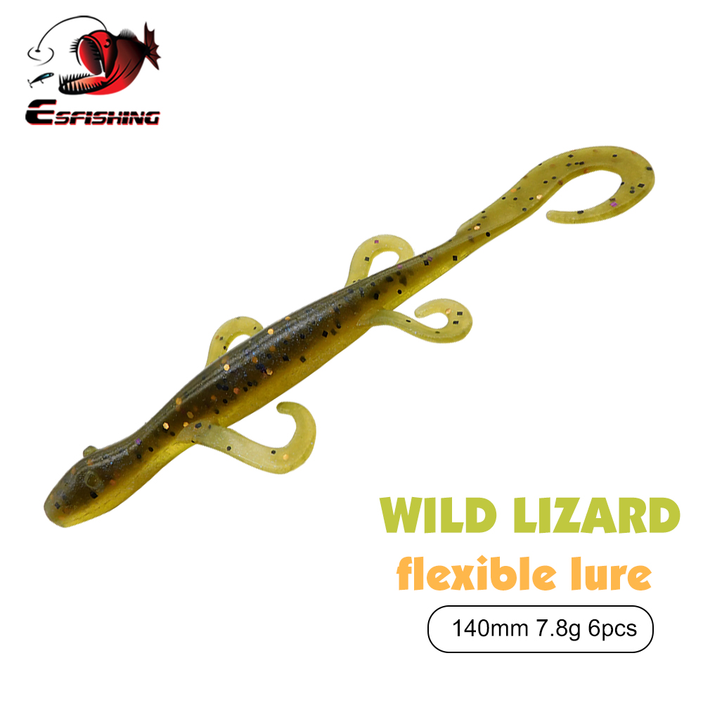Fishing Equipment Ebay - Przynęty wędkarskie ESFISHING Wild Lizard 140mm