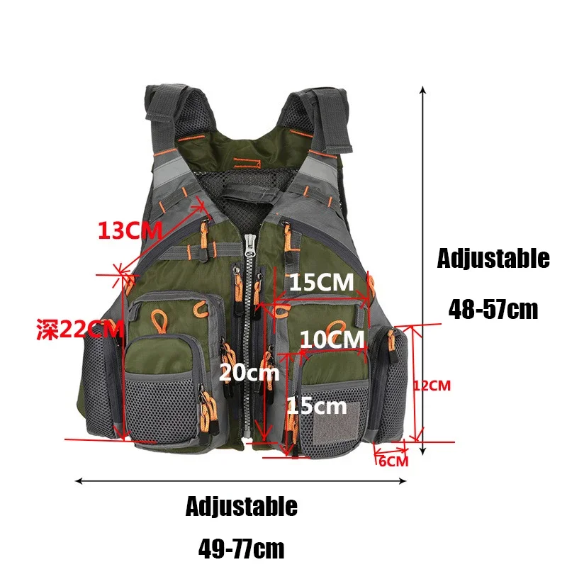 Regulowana kamizelka wędkarska – Fishing Vest Jacket recenzja i cena