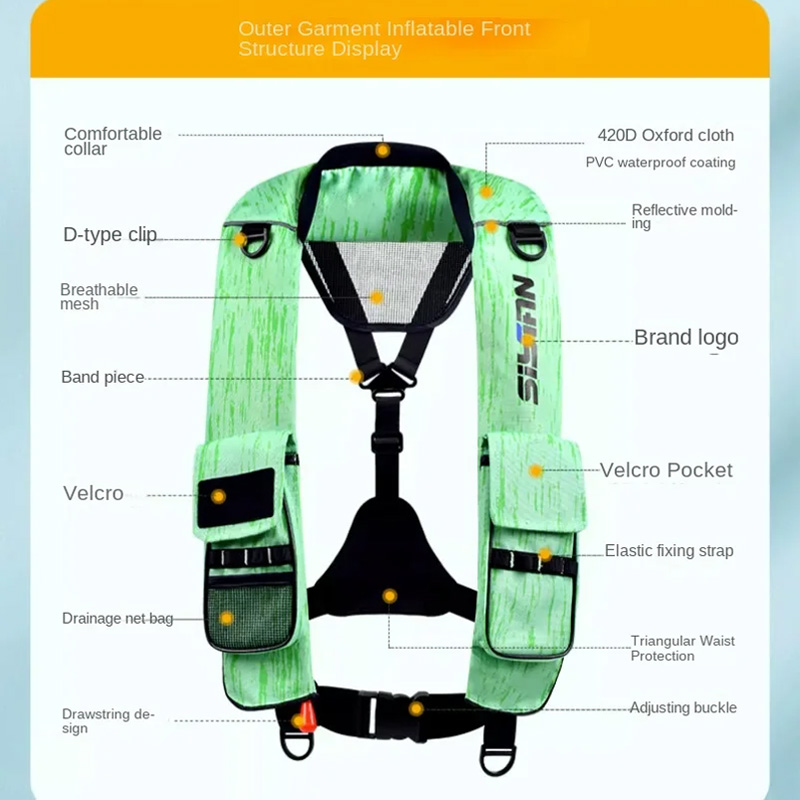 Nowa nadmuchiwana kamizelka ra – Fishing Vest Jacket recenzja i cena